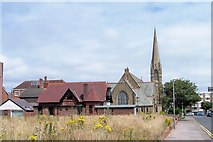 SD3228 : Former Lifeboat Station and the Drive Methodist Church, Eastbank Road, St Annes-on-Sea by Terry Robinson