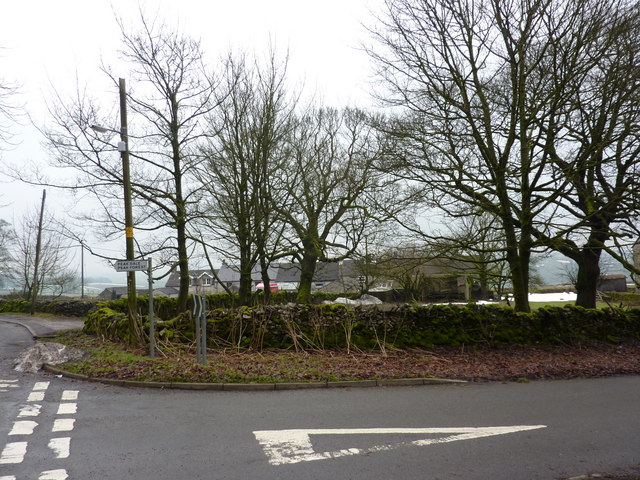 Road junction at Hargatewall