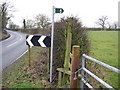 Footpath Off Warmingham Road Near Stocia Farm