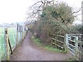 Racecourse footpath