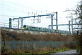 Train on viaduct west of Rugby