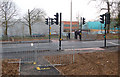 New pedestrian crossing on Newbold Road, Rugby