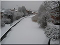 A snowy canal in Worcester