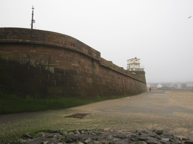 The west side of Fort Perch Rock