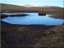 NC5029 : Peat-water lochan on SW bealach of Meall an Fhuarain. by Nick Lindsay