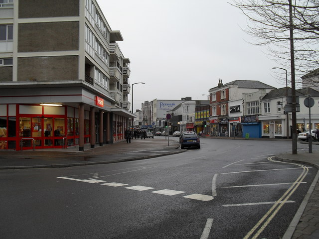Junction of Queensway and the High Street