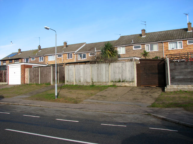 Terrace housing in Lords Lane, Bradwell