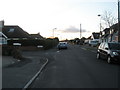 Approaching the junction of  Roman Grove and Lansdown Avenue