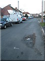 Pothole in Grove Avenue