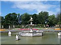 SD3235 : Fountain, Italian Gardens, Stanley Park, Blackpool by Terry Robinson