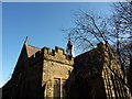 The roof and bell tower