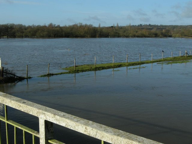 River Wey at Broadford in flood