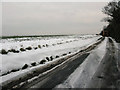 View along a slippery Ivy Cottage Hill