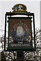 Queens Arms, Dawley Bank, pub sign