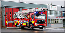 J3774 : Fire appliance, Belfast by Albert Bridge