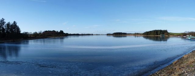 An icy Cameron Reservoir