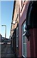 Terraced houses with satellite dishes