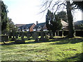 Gravestones in the churchyard at St Stephen