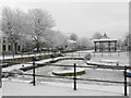 Scarva Village park and bandstand