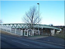 SE3400 : Footbridge over the M1 Motorway, Tankersley by Terry Robinson