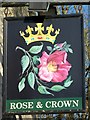 Sign for the Rose and Crown