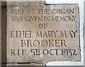 St Benet & All Saints, Kentish Town - Memorial stone