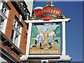 Sign for Jolly Butchers Public House, Baker Street, Enfield