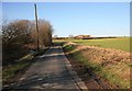 Lane off the A60 looking towards South Wong farm