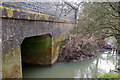 SP4970 : Rains Brook flowing under Wolscott Bridge near Dunchurch by Andy F