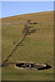 A sheepfold at Burgh Hill