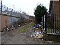 Lane running behind Walmer Crescent, Cessnock