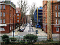 Bethnal Green:  Navarre Street from Arnold Circus