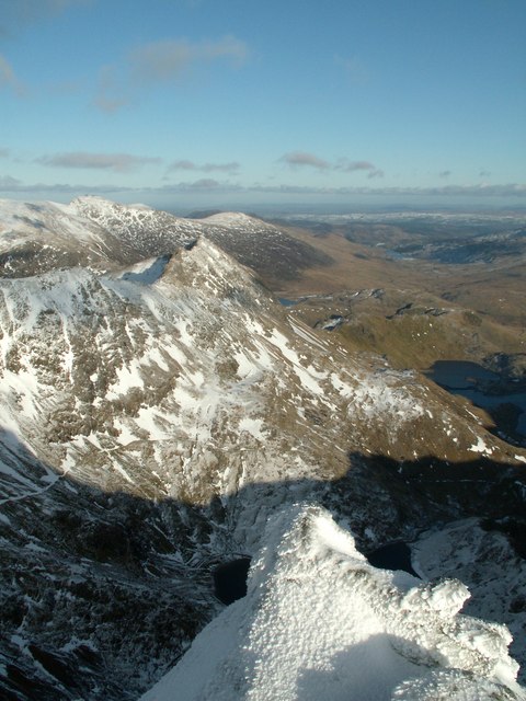 Grib Goch From Snowdon Great Gully © John Fielding Cc-by-sa 2.0 