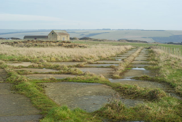 Tank Road on South Hill, Seaford Head