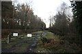 Private track into Sawpit Wood