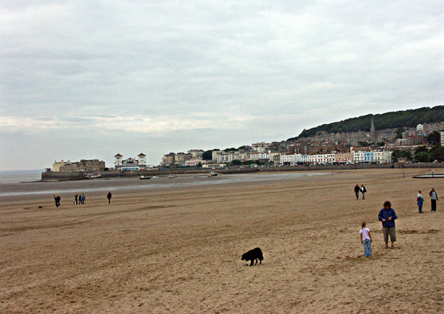 The beach at Weston-super-Mare © Peter Langsdale :: Geograph Britain ...