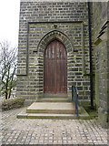 SD8126 : St Mary & All Saints Church, Goodshaw, Doorway by Alexander P Kapp