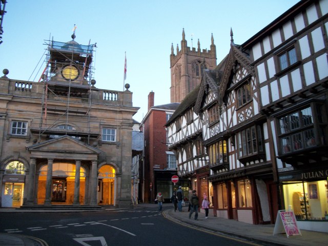 Ludlow Town Centre © Mr M Evison cc-by-sa/2.0 :: Geograph Britain and ...