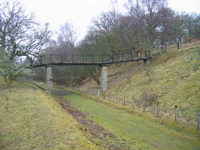 Footbridge over Disused Railway (Border Counties Railway)