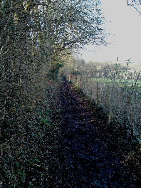 Muddy conditions makes heavy going along the Kings Way path