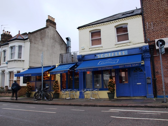 Scoffers, the only restaurant in Eccles road, SW11