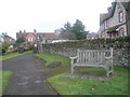 Seat in the churchyard at St Mary