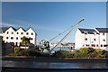 Crane and apartments, Stonehouse - Plymouth