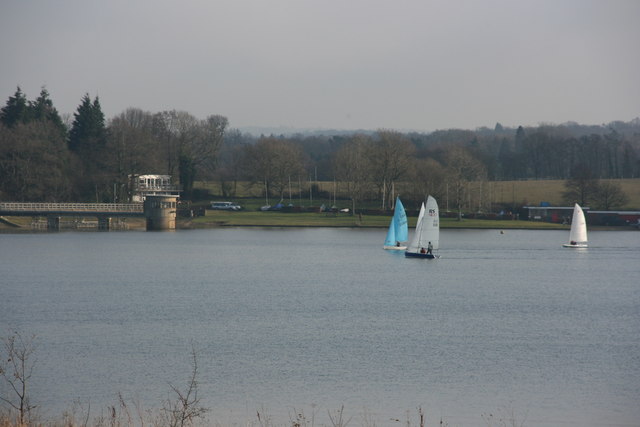 Boats on Weirwood Reservoir