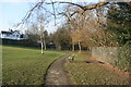 Bench by the path, Dunnings Road Recreation Ground