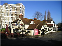 TQ0584 : The Swan and Bottle Pub, Uxbridge by canalandriversidepubs co uk