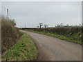 SS7703 : Minor road north-east of Copplestone by Sarah Charlesworth