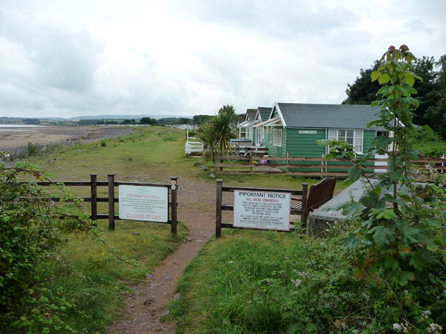 Chalets Above Dunster Beach © Phil Champion Cc By Sa20 Geograph Britain And Ireland 9393