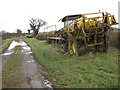 Crop sprayer near Hanley Swan