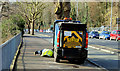 J3371 : Street sweeper, Stranmillis, Belfast (3) by Albert Bridge